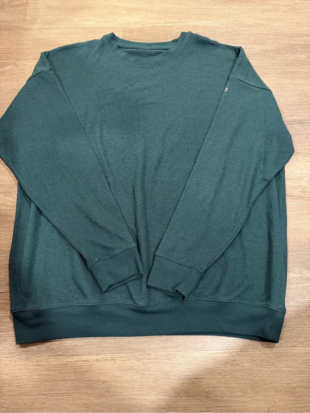 ALO Yoga Relaxed Crewneck Top in Deep Teal Green